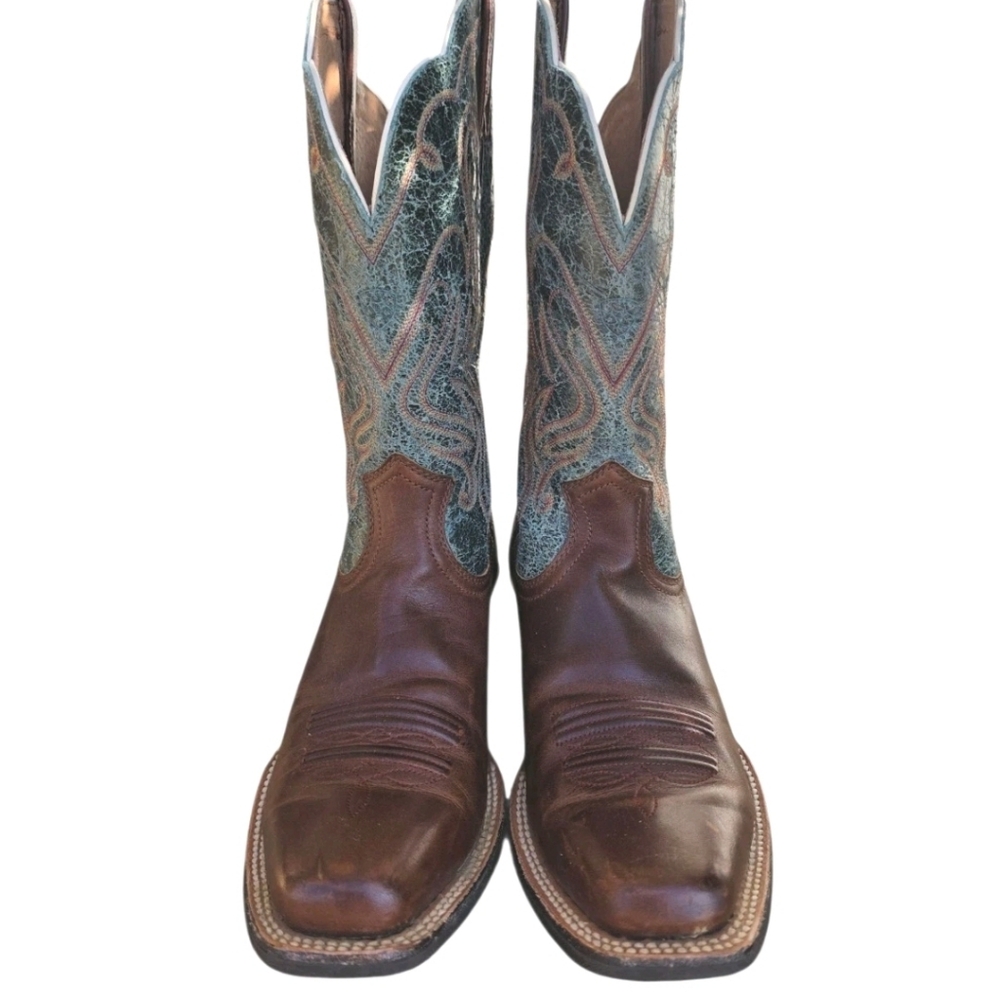 Ariat Womens Legend Piney Woods Western Cowgirl Boots Turquoise 8.5 B Concert - Picture 2 of 10